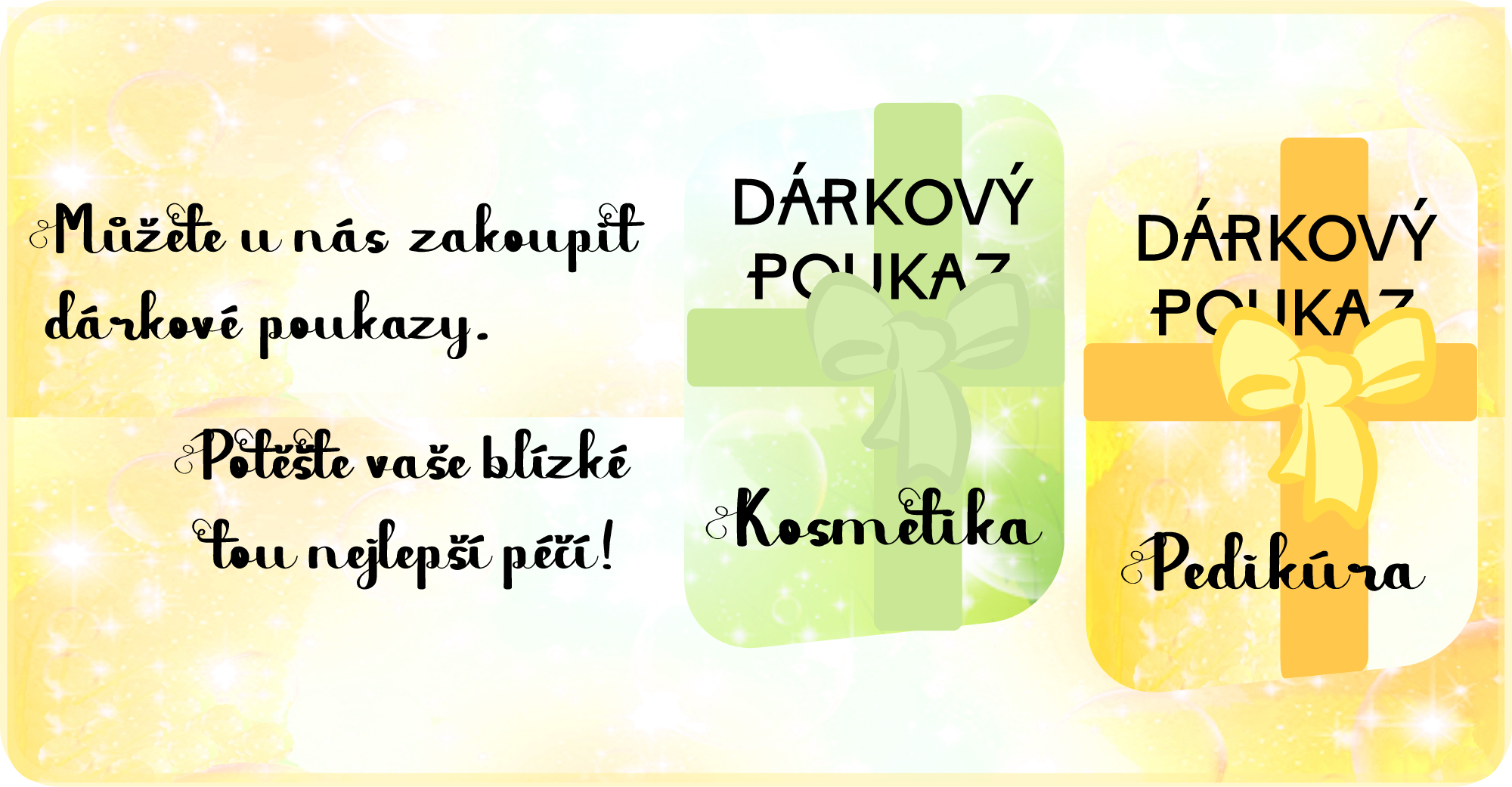 dárkové poukazy